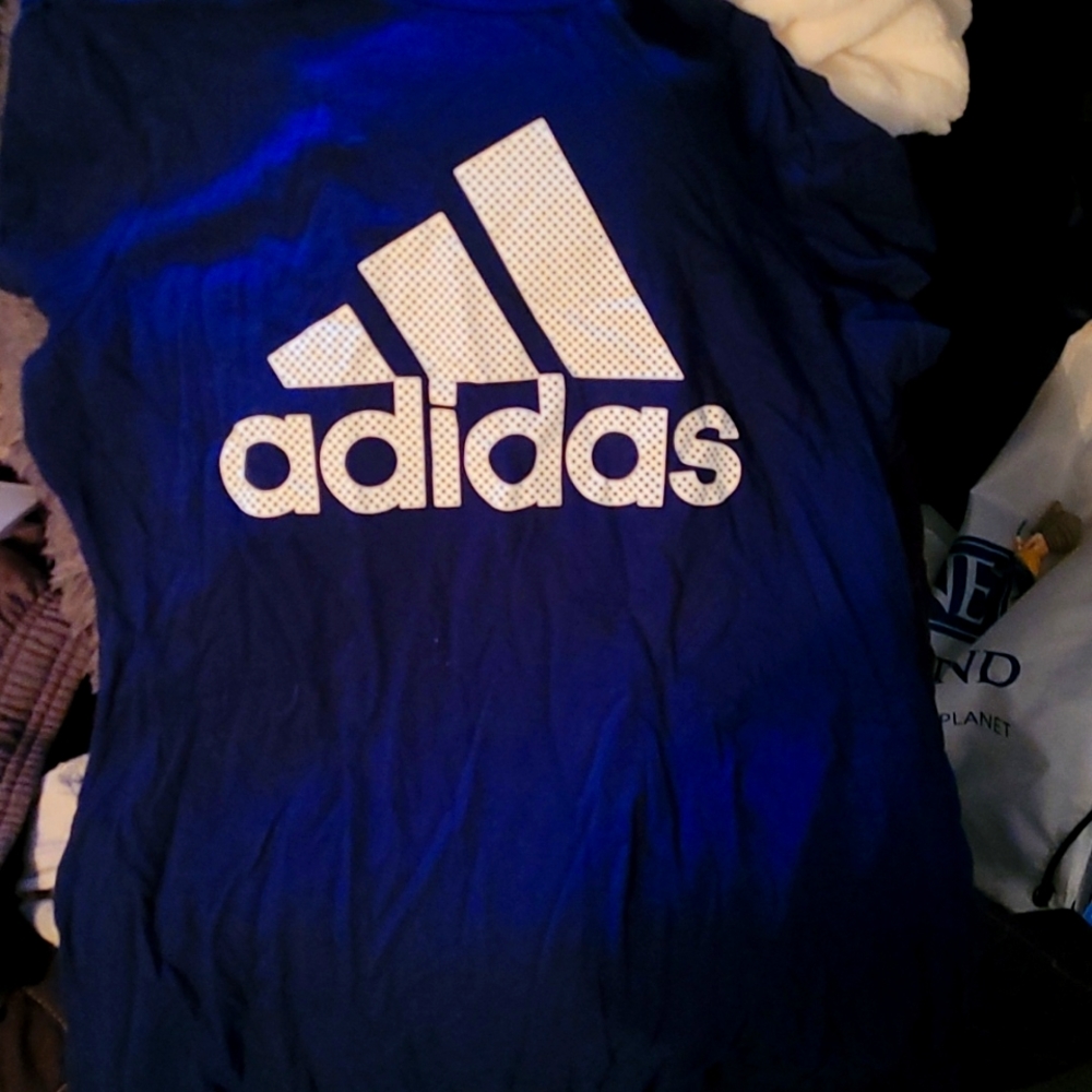 Adidas shirt, medium, Navy blue